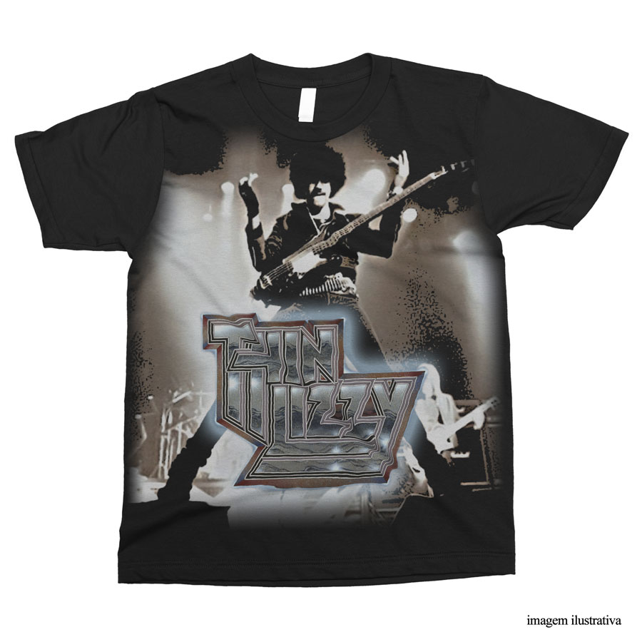 Merchcode THIN LIZZY - ROSE LOGO HUGE - Camiseta Estampada