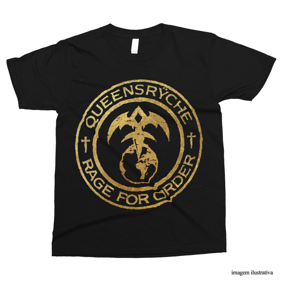 Camiseta Queensryche – Rage For Order (preta) - Best Pick